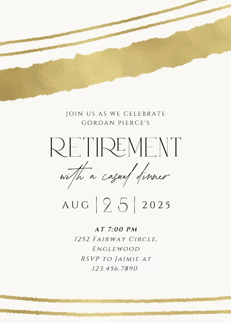 Sprayed lines - emeklilik &amp; veda partisi davetiyesi